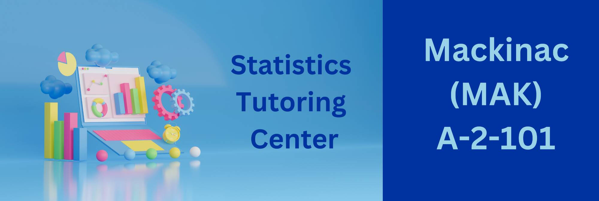 Statistics Tutoring Center banner: location Mackinac (MAK) A-2-101